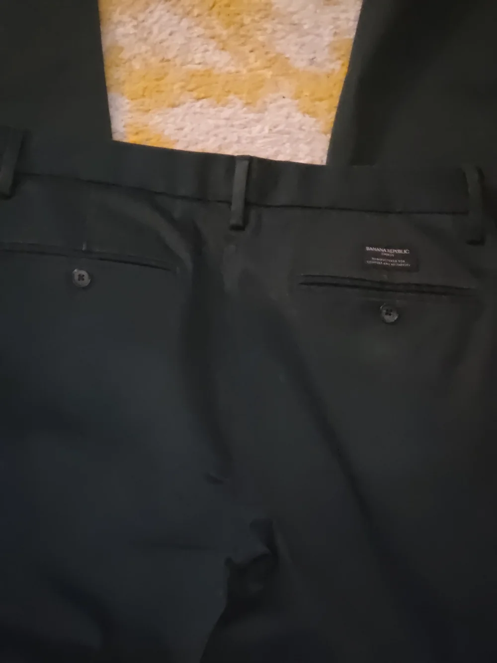Banana Republic Men's Black Dress Pants - Straight Leg